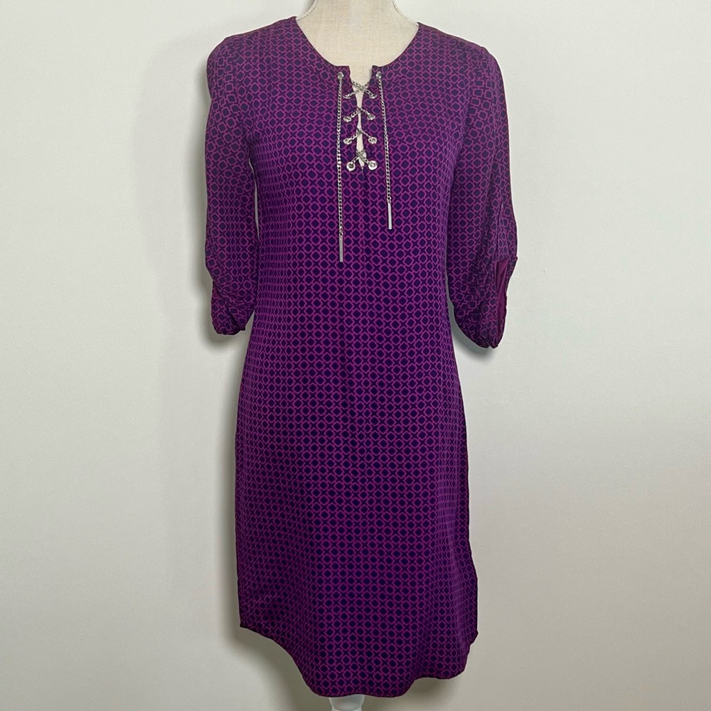Michael Kors 3/4 Sleeve Chain Dress
